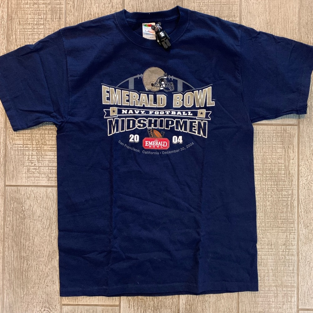 2004 navy emerald bowl t shirt